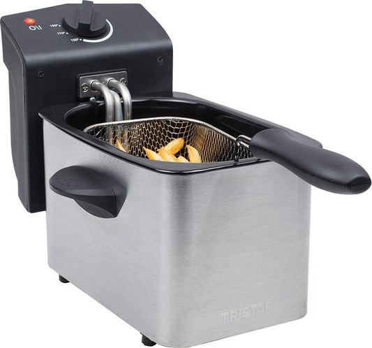 Tristar Fryer FR-6919 - Friteuse petite - Friteuse 2 litres - 800W - Friteuse de camping - acier inoxydable
