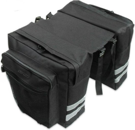 Ceruzo Double Bicycle Bag - 20 Liter - Sac à vélo - Water Repellent- Compact- Sporty -Black