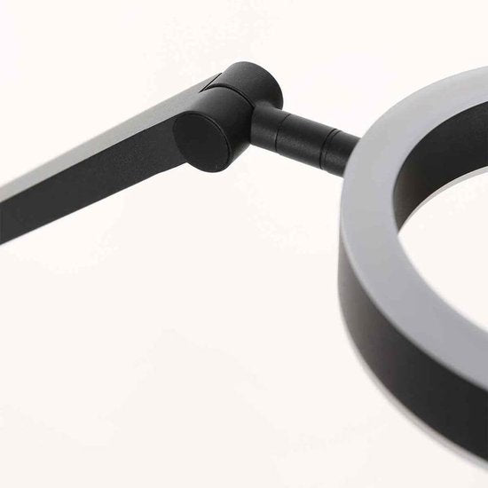Steinhauer - lampadaire - Ringlux - noir - métal - Ø 25cm - LED - 4138ZW