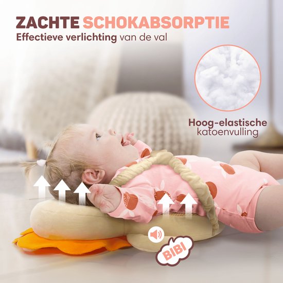 Vulpes Goods® BabyCare - Coussin de tête pour bébé - Oreiller de sécurité pour bébé - Sac à dos en cas de chute - Respirant en 3D - Apprendre à marcher en toute sécurité - Lion