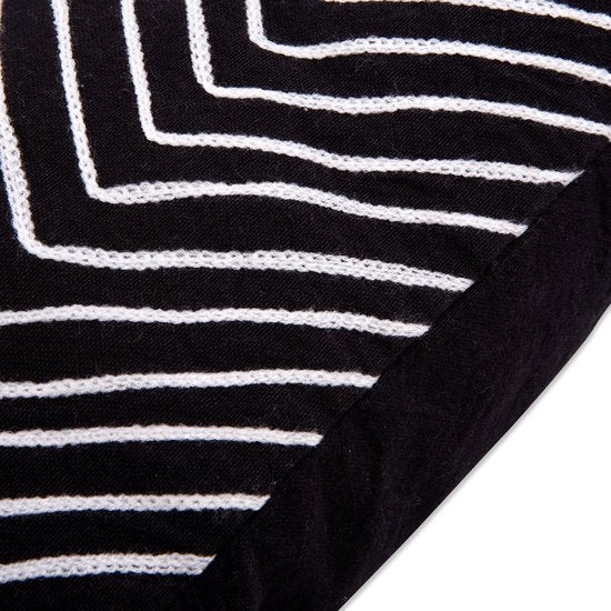 In The Mood Collection Madina Coussin décoratif - L50 x L50 cm - Noir