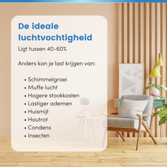 Déshumidificateur Vibrix DryFlow20 - 20L par jour - Fonction séchage du linge - Efficacité énergétique - Déshumidificateur pour salle de bain, sous-sol, grenier et chambre - Déshumidificateur intelligent