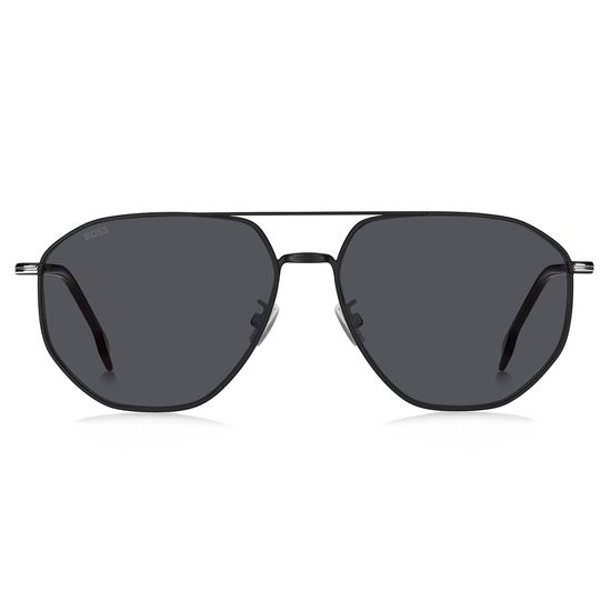HUGO BOSS Lunettes de soleil BOSS 1612/F/SK 124 MAT BLACK SILVER 61/15/145 MEN
