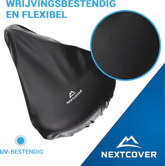 NEXTCOVER® Housse de selle universelle pour vélo set de 2 - Housse de selle 100% imperméable - Housse de selle pluie et soleil avec protection UV