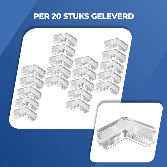 Roegaarden Corner Protector Baby - Protège-coins de table - Butoir - 20 pièces - Transparent