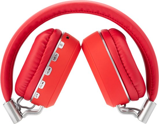 Vlectro - Casque d'écoute sans fil Bluetooth : 1 + 1 GRATUIT - Casque d'écoute rouge : 1 + 1 GRATUIT