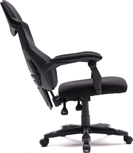 Chaise pivotante Fresno - chaise gaming - noir