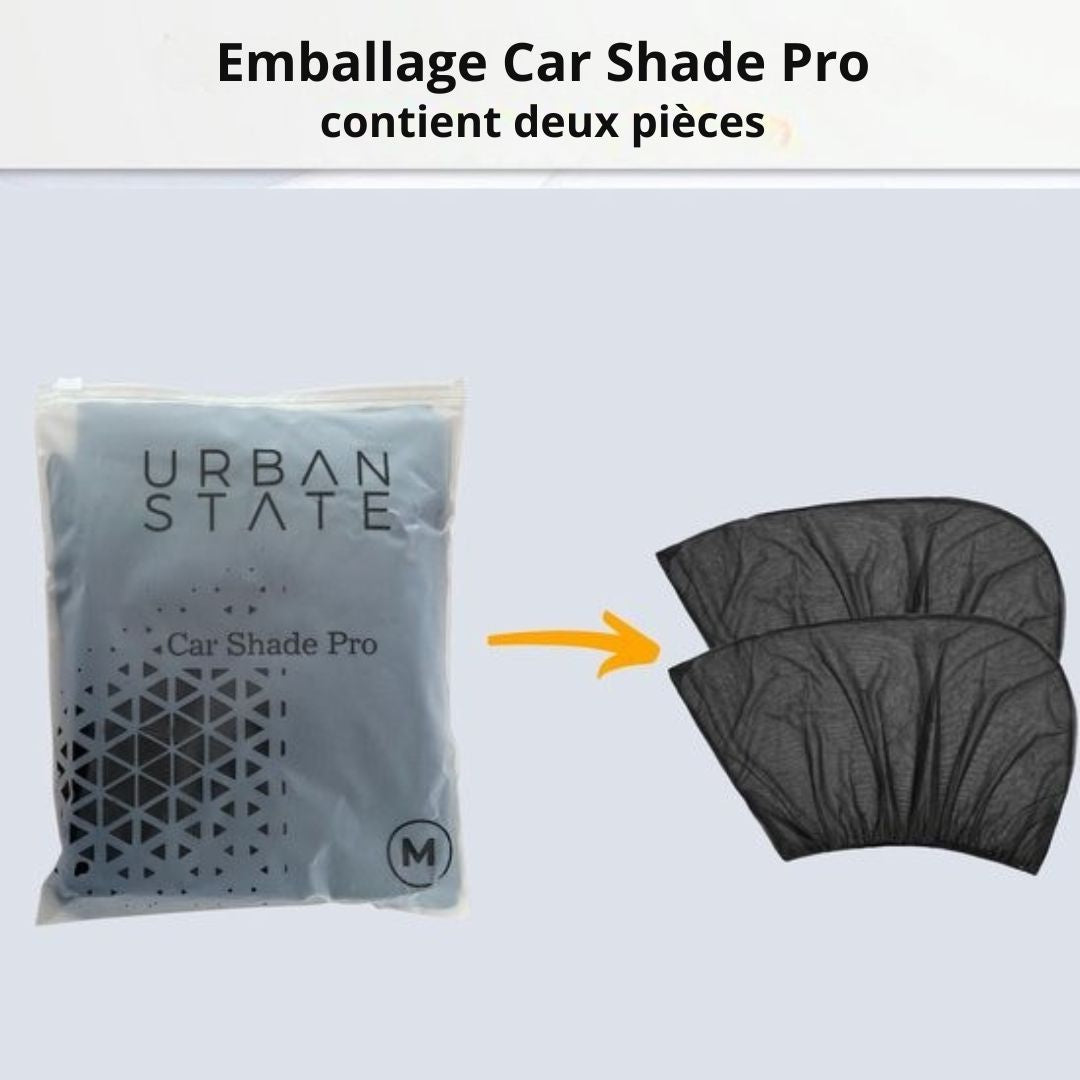 Pare-soleil pour fenêtre latérale voiture bébé -Urban State - Universel - Protection UV - Taille M - Noir