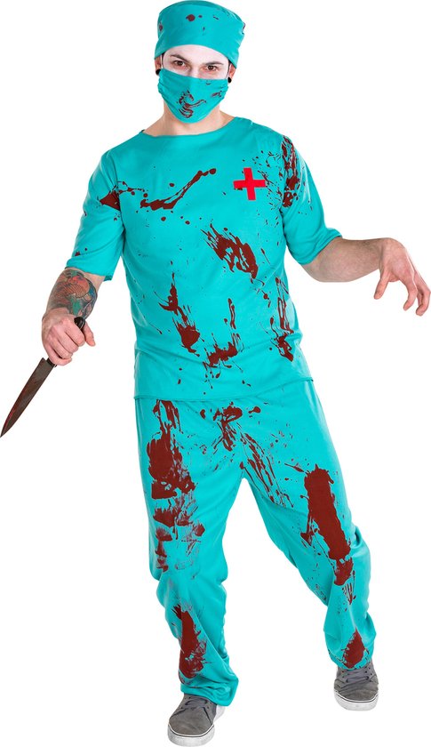 Dressforfun Costume de médecin zombie pour homme XL - costume de déguisement pour Halloween costume de carnaval costume de carnaval - 300185
