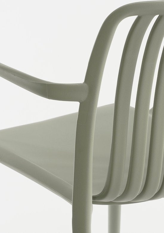 Mica Decorations Chaise de jardin Paloma - L53 x L53 x H78 cm - Polypropylène - Vert