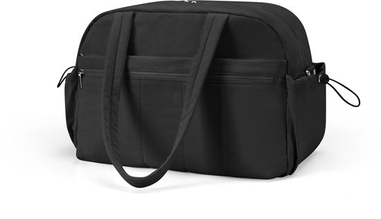 Skycases Weekend Bag - Article personnel - Bagage à main pour Ryanair et Transavia - Imperméable et spacieux - Compartiments intelligents - Idéal pour le voyage et l'utilisation quotidienne - Noir