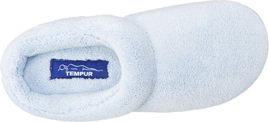 Home by TEMPUR® Windsock Slip-On Slippers Ladies - Light Blue - Size 36-37 - Pantoufles antidérapantes pour l'intérieur et l'extérieur