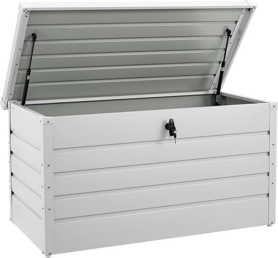 Boîte de rangement en métal / Boîte à coussins Limani - 380 litres - Blanc