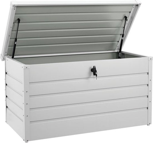 Boîte de rangement en métal / Boîte à coussins Limani - 380 litres - Blanc