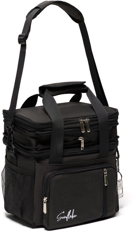Cool Bag Lunch - Cool Bag Small - 15 Liter Lunch Bag Adult - Lunch Bag for Women & Men - Black - Sunflake