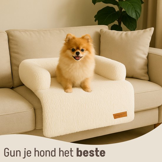 By Cee Cee Original Dog Rug Bench - Panier pour chien - Premium - Entièrement dézippable - Beige - 75x90 - Taille S