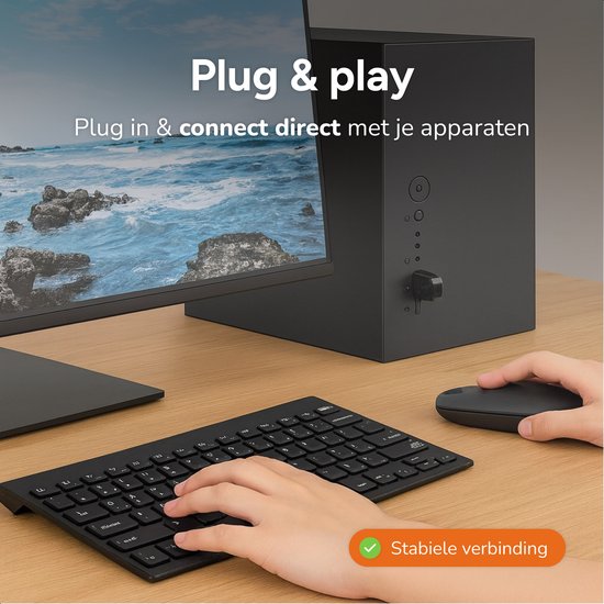 Skoov Bluetooth Adapter for USB - Laptop & PC - Pour souris, casque, clavier, haut-parleur etc - Dongle - Stick - Plug - Transmitter - Receiver - Accessories