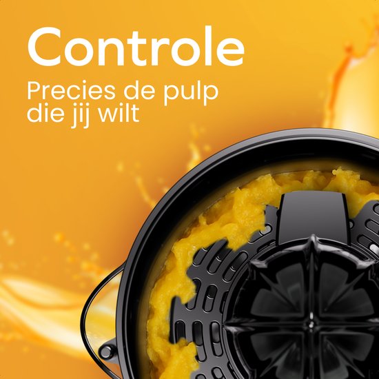 KitchenBrothers Presse-agrumes - Compact - Manuel - 0.7L - Noir