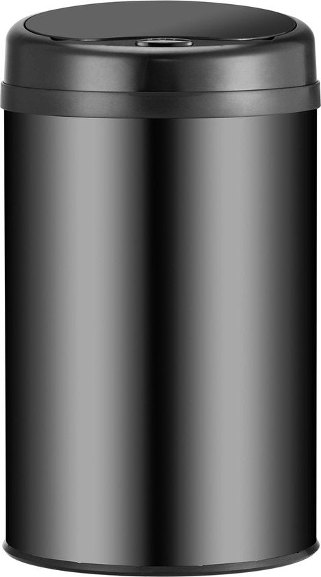 Poubelle automatique / Poubelle / Poubelle à détecteur - 30 litres - Noir - Rond