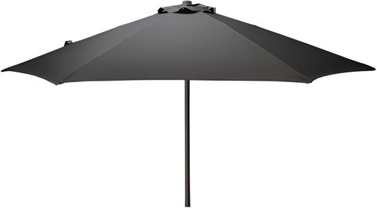 Pro Garden Parasol Menorca - D230 cm - gris foncé - store - inclinable - parasol - avec housse