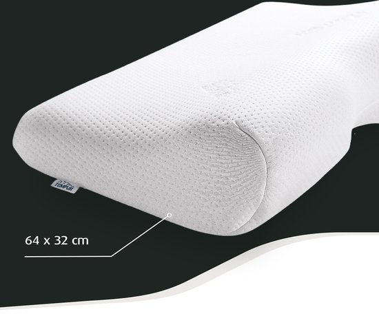 TEMPUR® Millennium™ Pillow - Oreiller en mousse à mémoire de forme - 64x32x11/6 cm - Dormeur latéral et dorsal