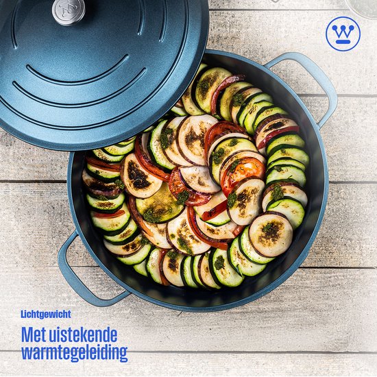 Casserole Westinghouse Performance - Ø28 cm - Couvercle inclus - Plaque à induction - Bleu