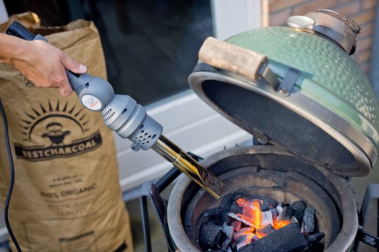 QLT Brûleur de mauvaises herbes électrique 3-en-1 - Allume-barbecue - Brûleur de peinture - 2000W - Avec 5 accessoires et roues