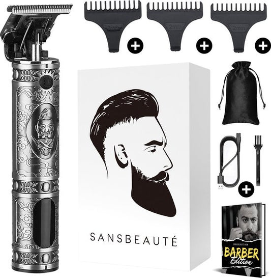 Tondeuse à cheveux professionnelle en T sans fil - Sansbeauté® Buddha Trimmer - Tondeuse à barbe - Tondeuse à cheveux pour hommes - Cheveux - Tondeuse à cheveux - Machine à cheveux pour coiffeurs - Tondeuses à cheveux - Barber Hair Clipper - Hairdresser's