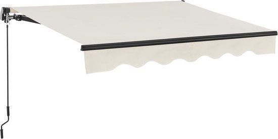 Auvent - 300 x 250 cm - Beige - Matériel de fixation inclus