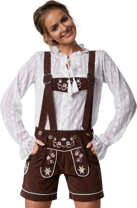 Déguisement Lederhose Alpsee M - Tectake - halloween - carnaval - marron