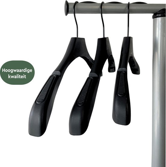 BRASQ Porte-manteau Stockholm CS500 - Porte-manteau sur pied avec 6 cintres + porte-parapluie - Noir