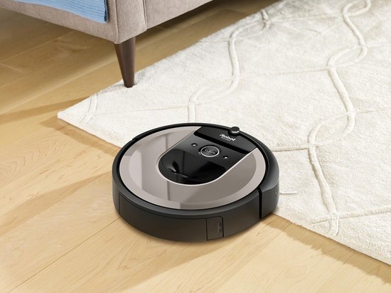 Aspirateur robot iRobot Roomba i6 - Navigation intelligente - Commande vocale - Beige/Noir