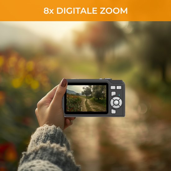 Denver Caméra numérique Full HD - 48MP - Caméra Vlog - Photo et vidéo - Caméra - DCA4818B