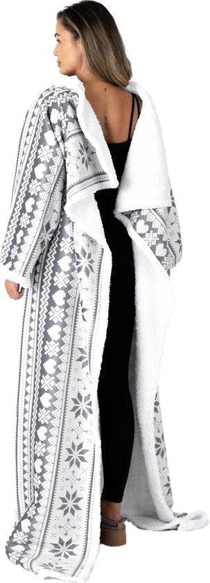 Couverture polaire avec manches - Couverture à capuche - Couverture avec manches - Couverture à capuche - Snuggle - Hoodie - Huggle Hoodie - Couvertures polaires - Plaid avec manches - Couverture TV - Mesdames et Messieurs - Adultes - 180x130 cm - Imprimé