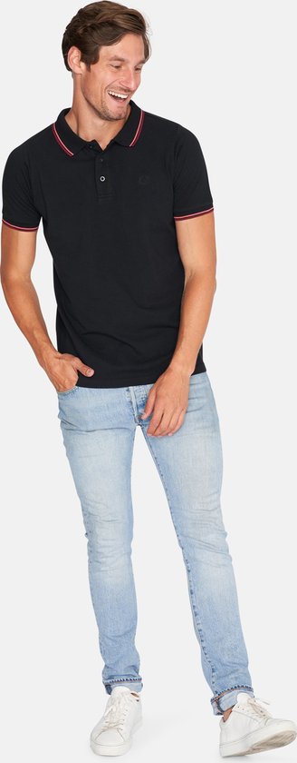 Polo Mario Russo Edward - Taille 3XL - Polo Homme - Chemises polo homme - Coton - Noir