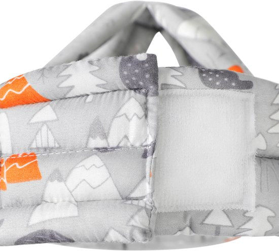 Protège-tête pour bébé - Casque de sécurité avec oreiller - Pour les tout-petits et les bébés qui apprennent à marcher - Doux, léger et ajustable - Gris