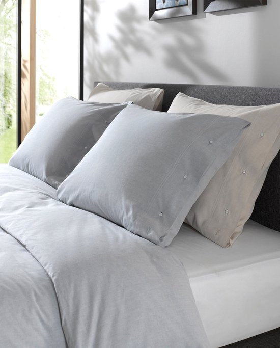Housse de couette Chambray YELLOW - Double - 200x200/220 cm - Providence Blue