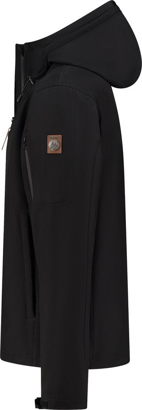 Travelin' Jack Sverre Men - Veste Softshell pour Homme - Doublure polaire - Noir