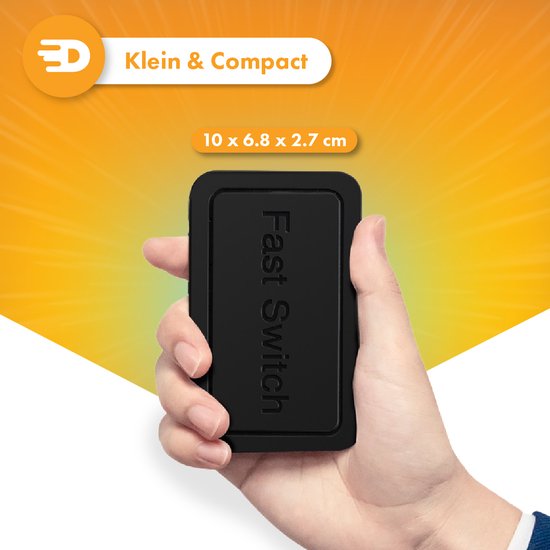 Drivv. Commutateur réseau - Jusqu'à 1000Mbps - 5 Ports - Commutateur Internet - Répartiteur RJ45 - noir