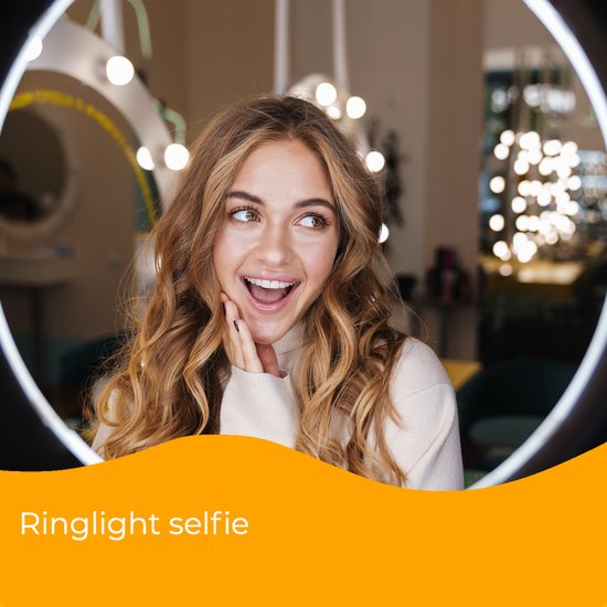 Bâton de selfie 3 en 1 - Lampe annulaire pour selfie avec trépied Smartphone - Bâton de selfie avec trépied - Lampe annulaire avec télécommande - 9 modes d'éclairage - Lampe annulaire avec trépied