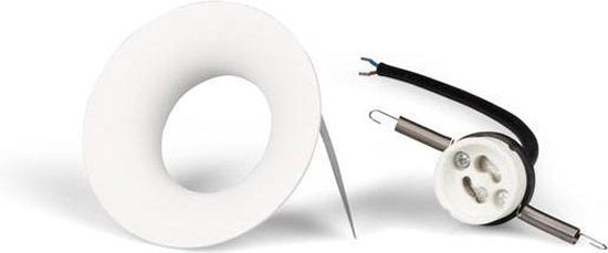 EtiamPro plafonnier encastré GU10 - courbé - blanc