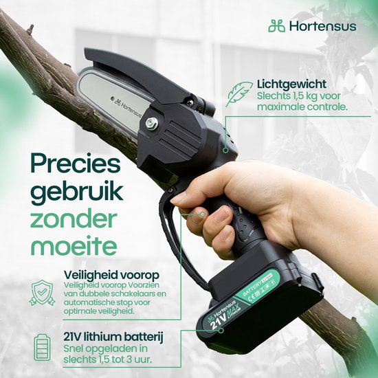 Hortensus - Mini tronçonneuse pour tous vos travaux - Mini tronçonneuse Hortensus