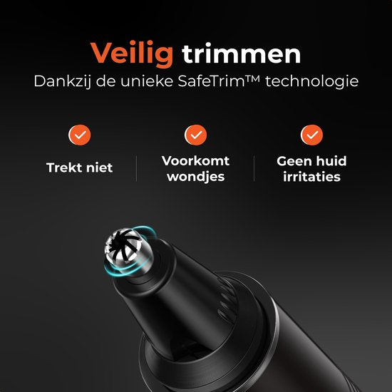 Skoov Tondeuse nez 3 en 1 - Nez, oreilles et sourcils - Pour hommes et femmes - Tondeuse pour poils de nez - Rechargeable