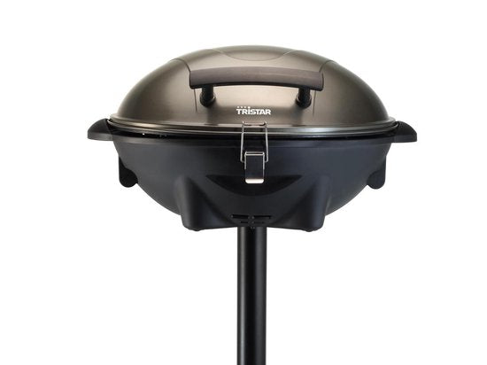 Tristar BQ-2816 Barbecue électrique - Barbecue électrique - Barbecue sur pied - Peut être utilisé comme barbecue de table - Plaque de cuisson 46 x 35 cm - Noir