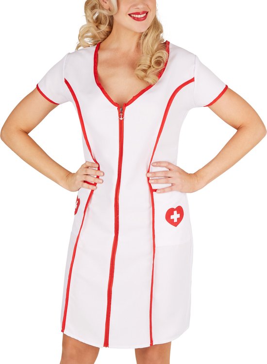 Dressforfun Infirmière XXL - costume de déguisement halloween déguisement carnaval déguisement carnaval déguisement carnaval - 301418