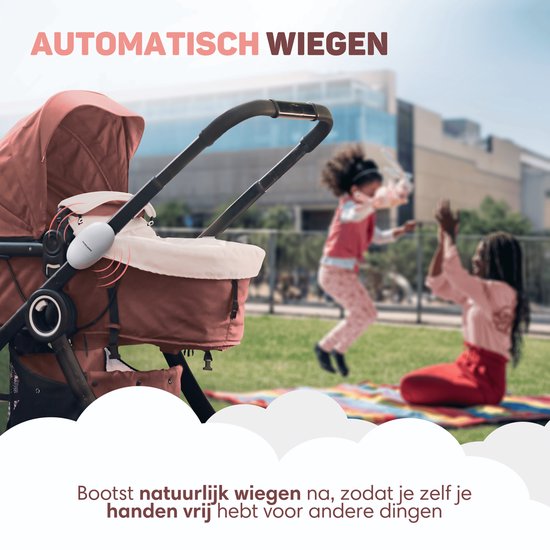 Vulpes Goods® BabyCare - Berceuse pour poussette - Balançoire pour bébé - Berceuse automatique - Sac de transport inclus - Version PRO
