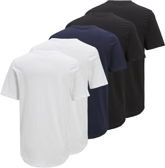 JACK&JONES JPRBLABRODY TEE SS CREW NECK 5PK MP NOOS T-shirt Homme - Taille L