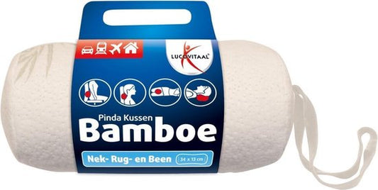 Lucovitaal Oreiller de cou en bambou blanc
