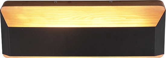 TRIO ARINO - Applique - Noir mat - incl. 1x SMD 13.5 W - Eclairage vers le haut et vers le bas - Dimmable avec interrupteur - Montage mural - Source lumineuse non remplaçable