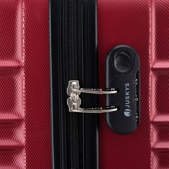 Trolley Travel Case Set / Valise Rome - 4 pièces - Rouge - ABS